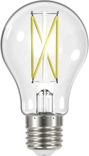 Miniatura 2 de Satco Bombillas LED A19 regulables, 8 vatios, 800 lúmenes, blanco frío 4000K, CRI 90+, acabado transparente, base media E26, 120 voltios, regulable