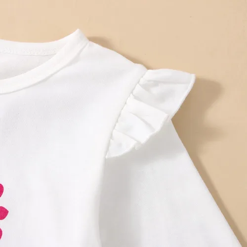 Miniatura 5 de Conjunto de camisetas de manga larga + pantalones acampanados de leopardo para otoño