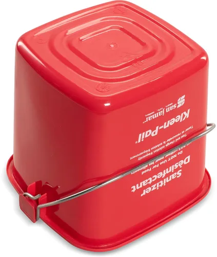 Miniatura 2 de San Jamar Kleen-Pail® - Cubo de limpieza de plástico, 3 cuartos de galón, color rojo