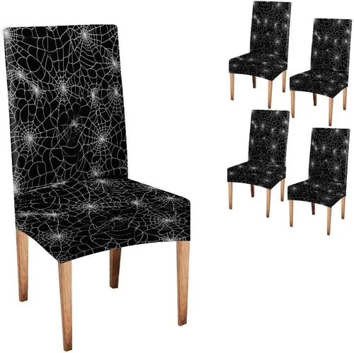 Miniatura 53 de CAPSCEOLL Fundas para Sillas De Comedor 4, Funda elástica para silla de comedor, lavable de elastano, fundas para sillas Parsons de cocina, Fundas