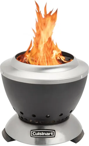 Cuisinart Cleanburn - Fogata de mesa sin humo, 7.5 pulgadas, ligera, portátil, sin humo, con base extraíble para cenizas y bolsa de transporte,
