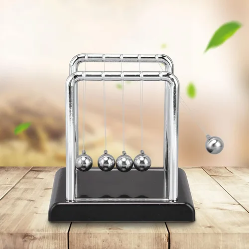 Miniatura 4 de Pissente Bola de péndulo de equilibrio, bolas de péndulo de metal de equilibrio Newtons, juegos de oficina, decoración de escritorio, accesorios