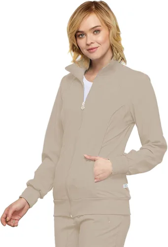 Miniatura 4 de Cherokee Infinity Zip Front Scrub Jackets for Women, 4-Way Stretch Fabric 2391A