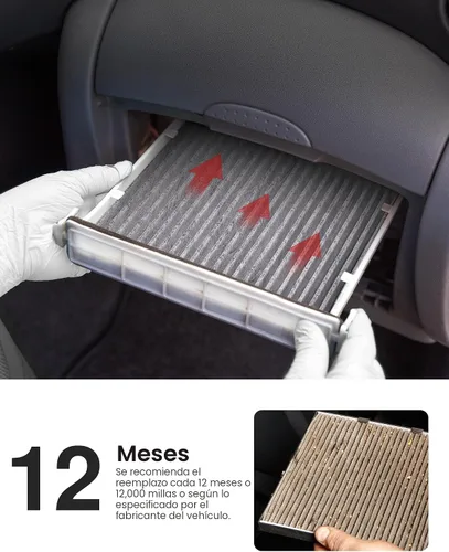 Miniatura 6 de Puroma Paquete de 1 filtro de aire de cabina con carbón activado, repuesto para CP157, CF12157, Select Lexus, Mazda, Subaru y Toyota Avalon, Camry