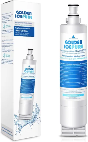 GOLDEN ICEPURE 4396508 Filtro de agua para refrigerador, repuesto para filtro EveryDrop 5, 4396510, EDR5RXD1, Whirlpool 4396508, 4396510, 4392857,