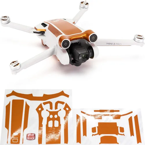 Miniatura 16 de WRAPGRADE Pegatinas de piel compatibles con DJI Mini 3 Pro Color de acento (verde militar)