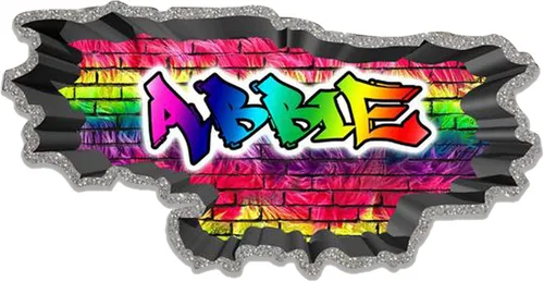 Miniatura 21 de Calcomanía de pared de graffiti con borde de hormigón profundo, calcomanía de vinilo personalizada (MYS107-S)