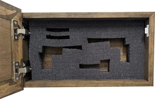 Miniatura 6 de Bellewood Designs Decoración de pared personalizable para armario de armas, caja fuerte personalizada para guardar tu pistola de forma segura a