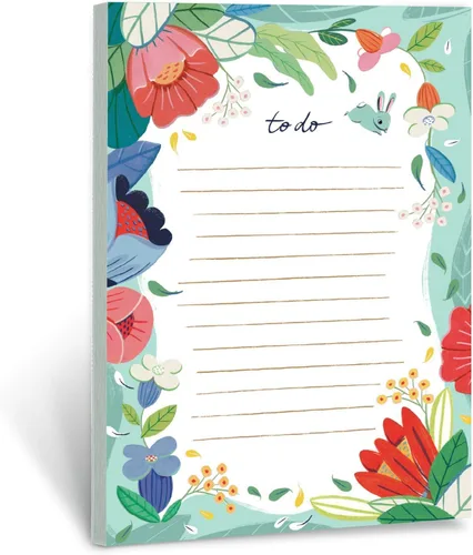 Miniatura 4 de Bloc de notas de lista de tareas (juego de 3) Bloc de notas de notas florales de Ana Sanfelippo