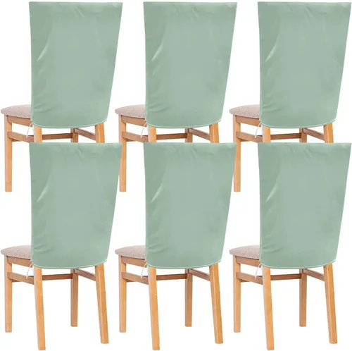 Juego de 6 protectores de silla decorativos para el hogar, comedor, lavables a máquina, fundas para sillas de comedor, color verde aguacate