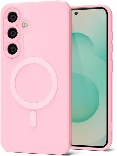 Miniatura 65 de Svanove para Samsung Galaxy S22 Funda de teléfono de silicona magnética, compatible con Magsafe, linda para mujeres, brillante color brillante, gel
