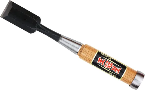OHKANBOSHI - Cincel japonés para carpintería "Oire Nomi", tallado, mortajante, cola de milano, mango de roble rojo, fabricado en Japón (1.181 in -