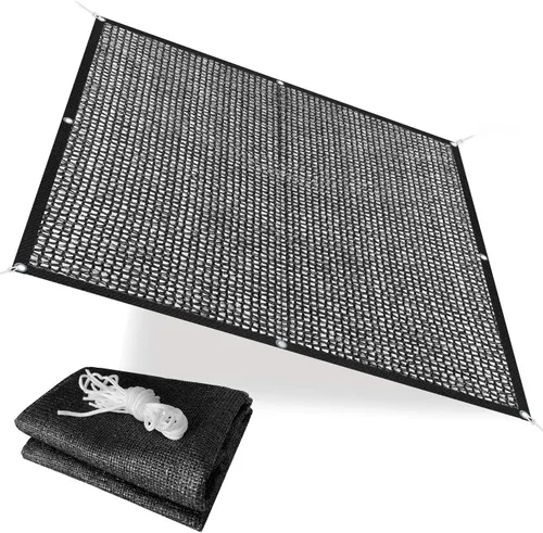 Alion Home Tela 40% de protección solar con ojales, red de jardín, cubierta de sombra para plantas de jardín y patio, color negro (6 x 4 pies)