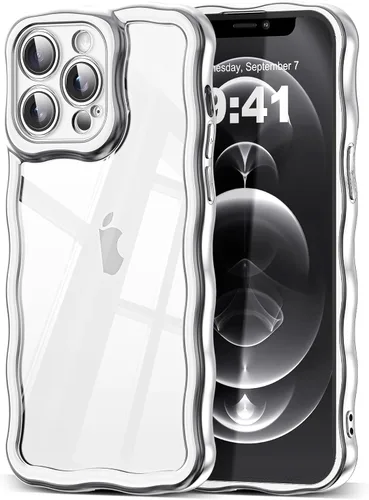 Miniatura 118 de SKYLMW Compatible con iPhone 6s Plus/6 Plus Case de 5.5", Linda Kawaii Marco Ondulado Rizado Forma de Marco Funda de Silicona Suave Resistente a