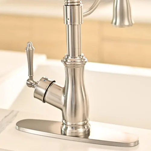 Miniatura 5 de Cubierta de orificio para placa de cubierta para baño o fregadero de cocina, grifo mezclador de un solo orificio, acero inoxidable de 10 pulgadas
