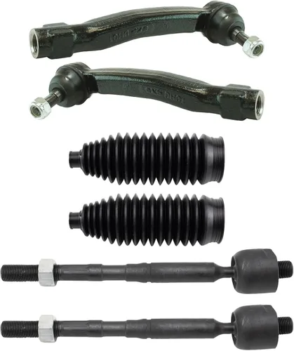 Miniatura 97 de TRQ Kit de dirección interior y exterior para lado del conductor y del pasajero delantero, con cremallera de dirección y fuelle de piñón compatible