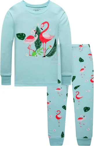 Miniatura 2 de Dolphin&Fish pijama suave para niños y niñas, 100% algodón, pijama de manga larga para niños