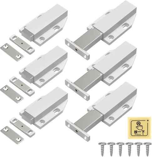 Miniatura 12 de Touch Latch Jiayi - Cerradura magnética de resorte para puerta grande, cierre oculto para puerta grande, cierre de puerta oculta, cierre a presión