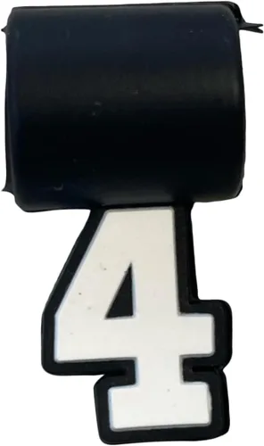Miniatura 5 de Dijes de silicona para collar de béisbol de tornado, bandera de EE. UU., cruz 4:13, número de jersey Números uniformes