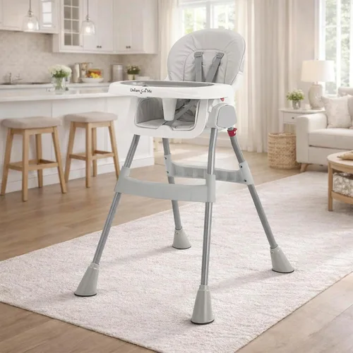 Miniatura 9 de Dream On Me Silla alta portátil 2 en 1, silla alta compacta convertible, silla alta portátil ligera, color gris