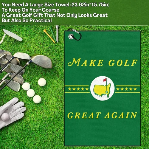 Miniatura 4 de Toalla de golf Happy (verde- The Masters)