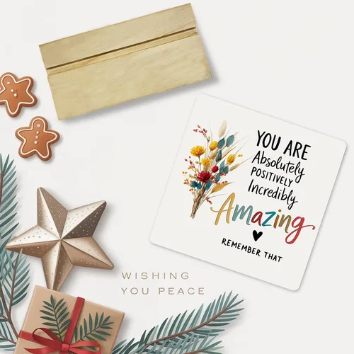Miniatura 6 de Regalos de aliento para mujeres, señal decorativa, placa acrílica "You Are Amazing", señal "You Are Loved" de JAXXERO