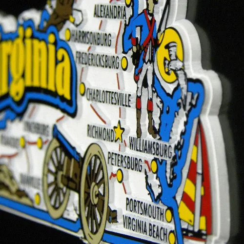 Miniatura 4 de Imán de mapa estatal jumbo