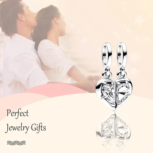 Miniatura 3 de Annmors Family Charm Love your Dad Mon Sister Infinity Charm fits Bracelets, 925 Sterling Silver-Lucky Charm for Woman Pendant Bead, Jewelry Beads
