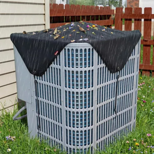Miniatura 3 de 28 x 28 Cubiertas de Aire Acondicionado para Exterior con Soporte de Cubierta, Cubierta de CA Resistente al Agua de 600D, Cubiertas de Condensedor