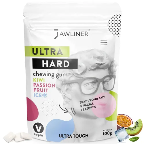 Miniatura 17 de Jawliner® - Pioneros de la goma de mandíbula artesanal más resistente 15 veces más dura, incluye 12 semanas de entrenamiento - Goma dura de menta