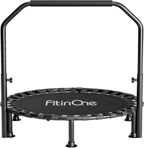 Miniatura 9 de 40"/48" Foldable Mini Trampoline Load 330lbs, Portable Exercise Rebounder with Durable Bungee Band, Fitness Trampoline for Adults and Kids
