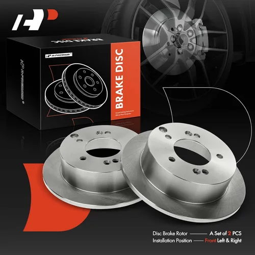 Miniatura 7 de A-Premium Rotores de freno de disco sólido trasero de 10.31 pulgadas (10.315 in) compatibles con modelos seleccionados de Hyundai y Kia - Sonata