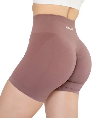 Miniatura 4 de AUROLA Intensify - Pantalones cortos de entrenamiento para mujer, sin costuras, para gimnasio, yoga, correr, deporte, ejercicio activo, fitness