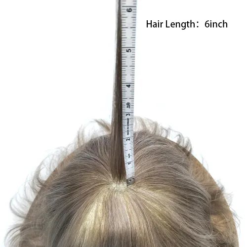 Miniatura 9 de Toupee For Men Hair Piece Fine Mono Hair System For Men Human Hair Mens Toupee Hair Piece For Men Hair Replacement Protesis Capilar 8x10 Medium