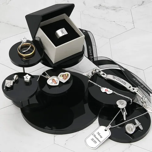 Miniatura 8 de Pulsera de identificación médica grabable con forma de corazón ovalada o doble en blanco, para adolescentes, para él o ella, hijo e hija, plata