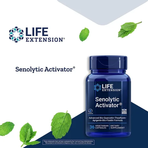 Miniatura 6 de Life Extension Regenerador celular NAD+, Resveratrol Elite, activador senolítico con quercetina, fisetina, teaflavinas para la salud celular, 30