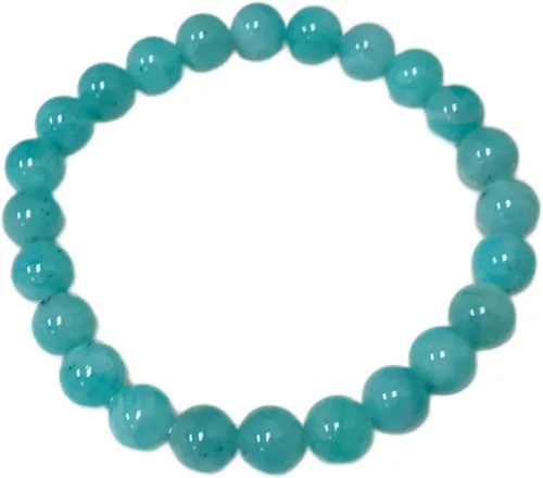 Miniatura 388 de Gem Avenue Handmade Round Bead Stretch Bracelet Unisex Natural Stone Beaded Jewelry for Men & Women, Elastic Wristband for Daily Wear