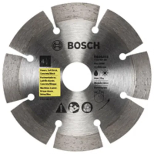Miniatura 9 de BOSCH DB1241S Hoja de diamante de borde segmentado estándar de 12 pulgadas con eje de 1 pulgada para aplicaciones universales de corte tosco