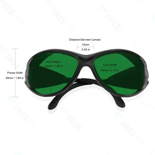 Miniatura 4 de FreeMascot OD 8+ 190nm-420nm/600nm-1100nm longitud de onda Violeta/Rojo/Infrarrojos Laser Gafas de seguridad