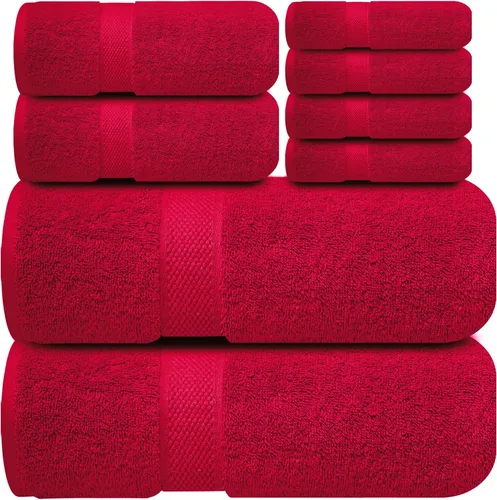 Miniatura 20 de Infinitee Xclusives Toallas de lujo para la ducha [13 x 13] – 100% algodón [paquete de 12], toallas faciales suaves y absorbentes para baño, Gris