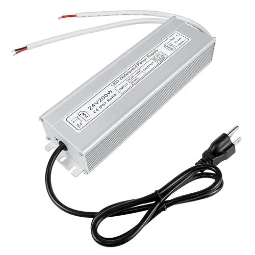 Miniatura 12 de inShareplus fuente de poder LED, 24V 40W IP67 impermeable para exteriores, transformador de bajo voltaje de CA 90-140V a CC 24V 1.7A, adaptador