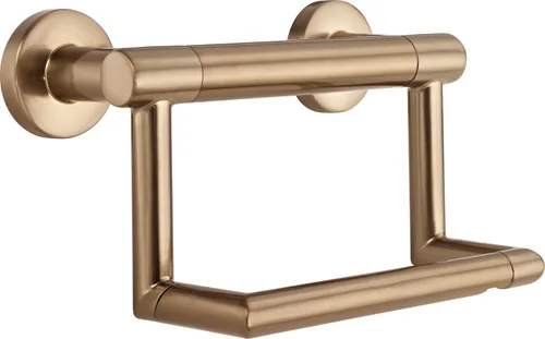 Delta Faucet 41550-CZ Soporte de papel higiénico contemporáneo/barra auxiliar, bronce champán