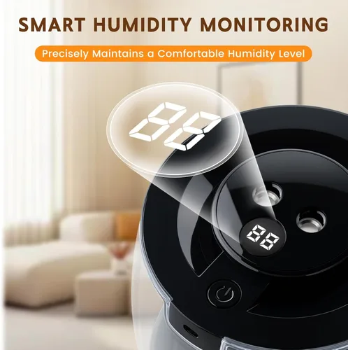 Miniatura 4 de Humidificadores para dormitorio, 3 L de llenado superior de niebla fría 40 horas de tiempo súper largo, 23 dB silencioso, humidificador de bebé