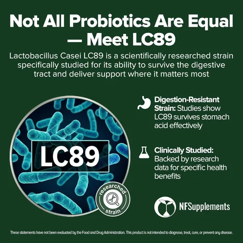 Miniatura 2 de Natural Foundation Supplements Lactobacillus Casei Suplemento probiótico 240 tabletas 3 mil millones de CFU de probióticos para hombres y mujeres