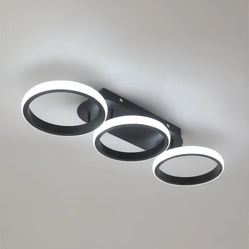 Miniatura 8 de Lámpara de techo cuadrada LED moderna - 33 W, 6000 K blanco frío, montaje empotrado para cocina, sala de estar, dormitorio y pasillo