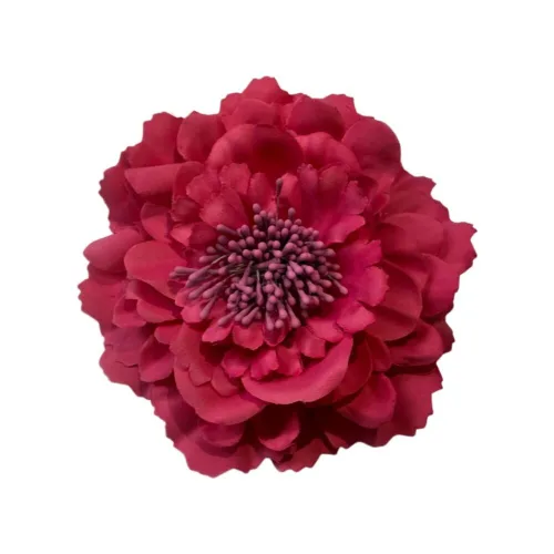 Miniatura 24 de Broche de flores de peonía bohemio para mujer, broche de flores para viajes, fiestas, festivales PF-11 (negro) (paquete de 1)