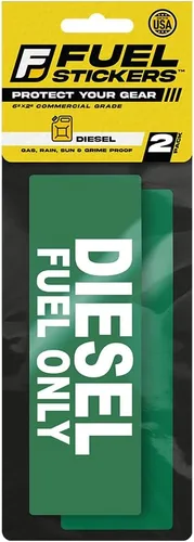 Adhesivo diésel solo – Etiqueta diésel para contenedor de almacenamiento de combustible, camión, tractor y equipo pesado – a prueba de clima, barra