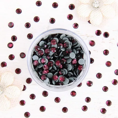 Estrás para aplicar con calor - 6SS, 10SS, 16SS, 20SS, 30SS - 32 colores | Iron-on hotfix rhinestones - add brilliant sparkle to apparel, denim,