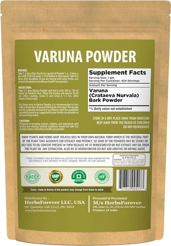Miniatura 4 de HerbsForever Varuna Powder - Crataeva Nurvala - Salud de la próstata - Apoya la salud prostática, riñones, vesícula biliar y tracto urinario - Sin