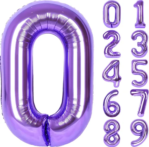 Miniatura 37 de SINBEE Globo dorado del número 10, papel de aluminio Mylar de 40 pulgadas, decoración de fiesta reutilizable para cumpleaños, aniversario, Oro